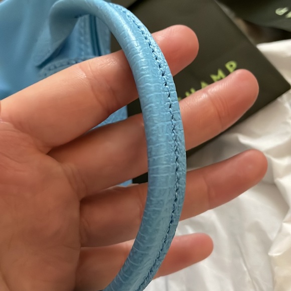 Sold⚠️LONGCHAMP X ANDRÉ Pouch with handle - Blue - Picture 3 of 7